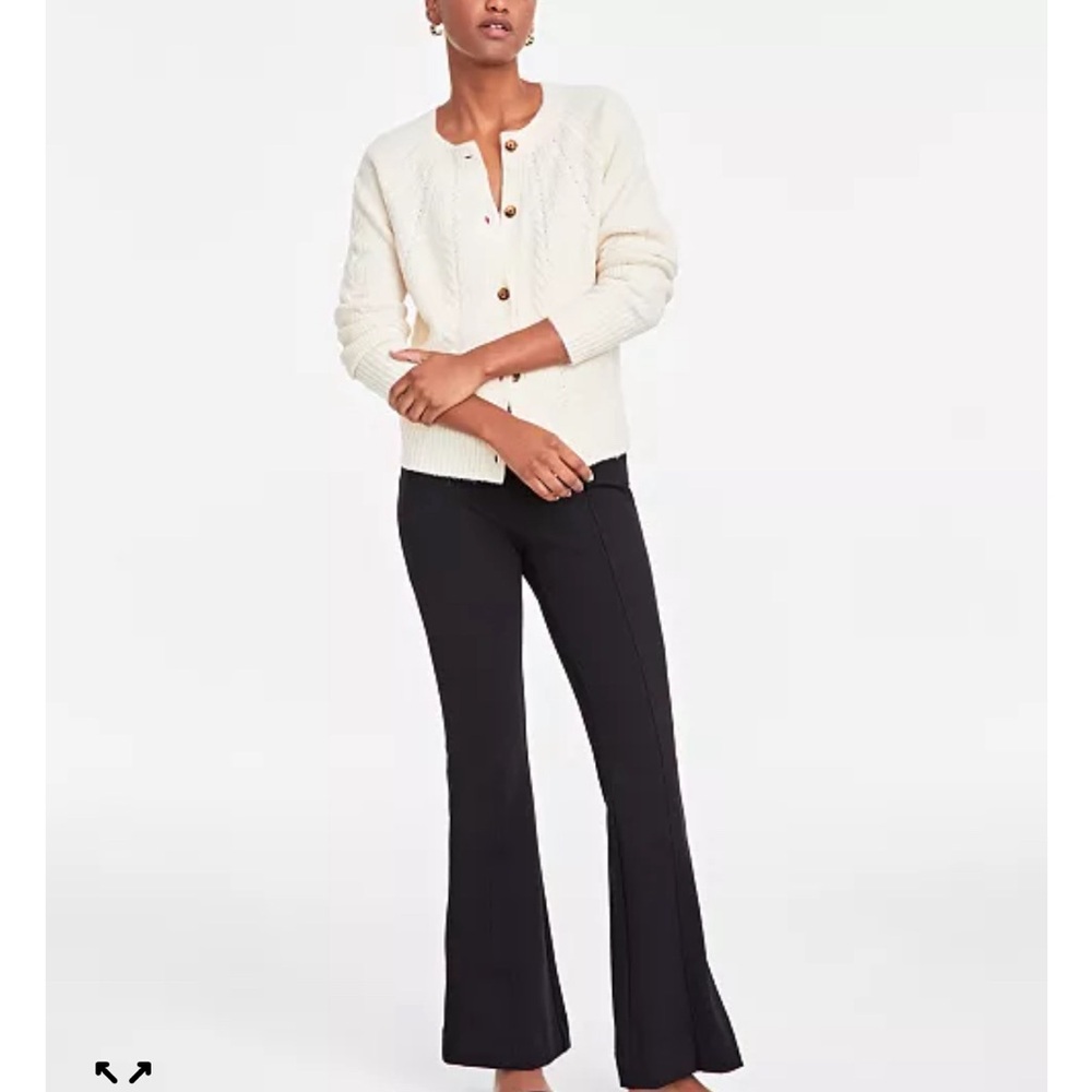 Off 34th White Cable Knit Cardigan